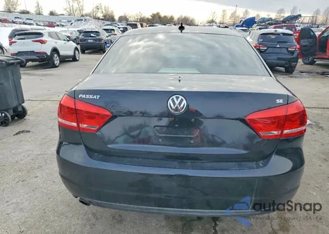 2012 Volkswagen Passat Se z USA, uszkodzony, nr VIN 1VWBP7A35CC049426
